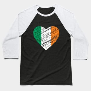 Love Ireland St Patricks Day Irish Flag Distressed Baseball T-Shirt